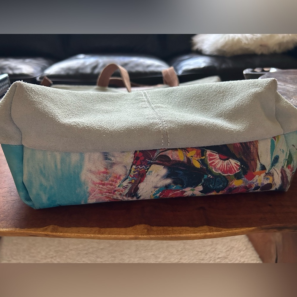 Rare Anthropologie Miss Albright Adorned Llama tote Starla Michelle Halfmann Art - Picture 7 of 11